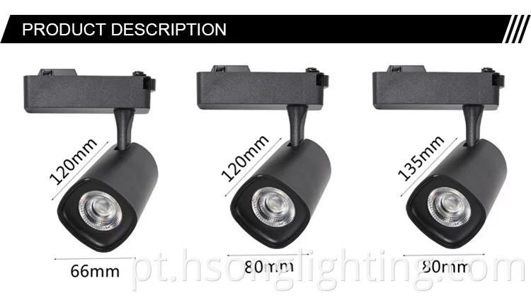 Design moderno High Lumen LED Track Light Cob Faixa de iluminação magnética 12W 20W 30W Iluminação interna